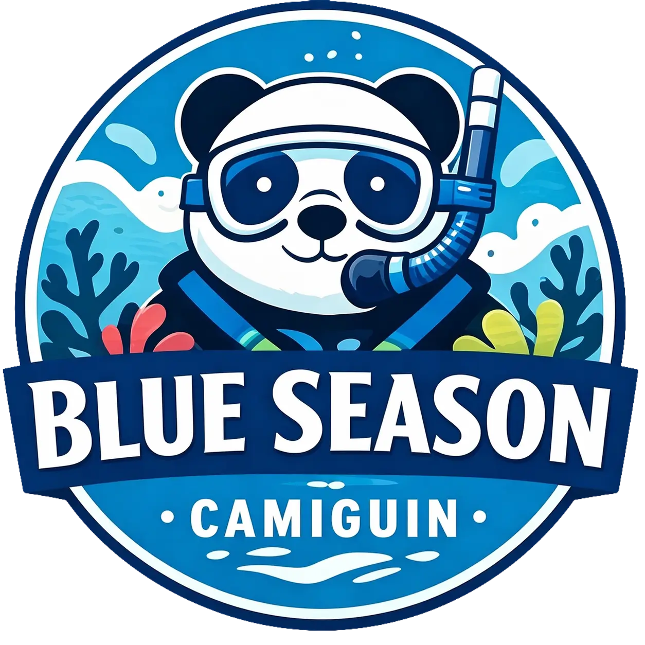 Blue Season Scuba Diving Center Camiguin - Panda Diver Logo